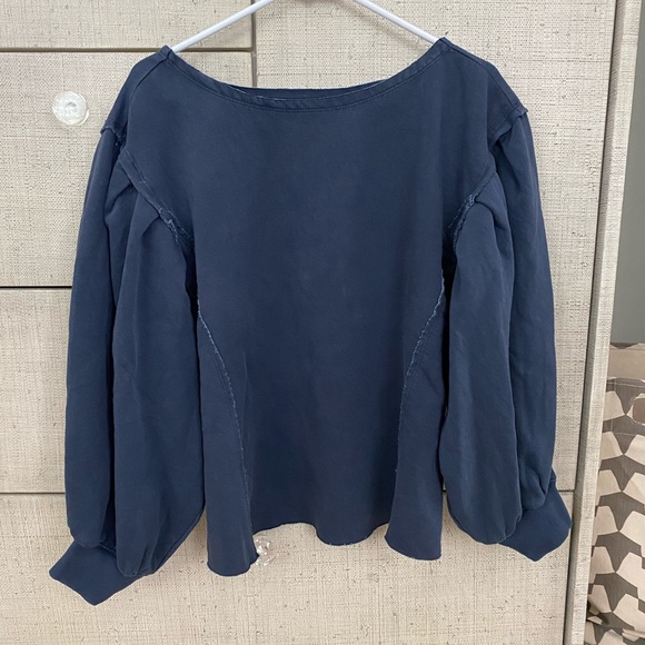 Free people Blouson sleeve sweatshirt XS NWT - Picture 5 of 6